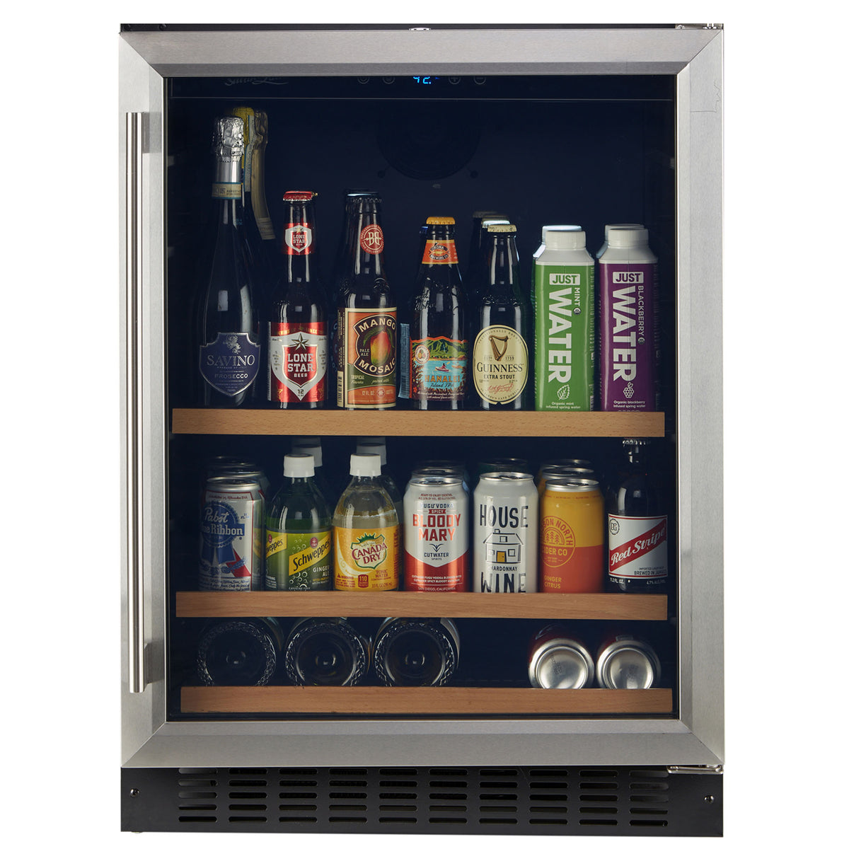 178 Can Stainless Steel Built In Compressor Beverage Cooler